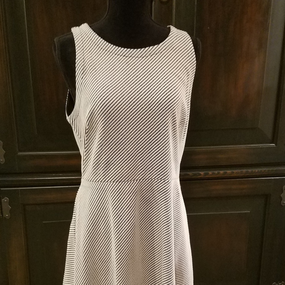 Sleeveless knit sheath dress